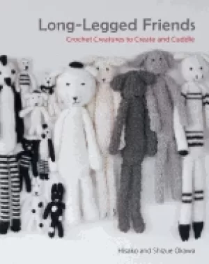 Image of long legged friends crochet creatures to create and cuddle
