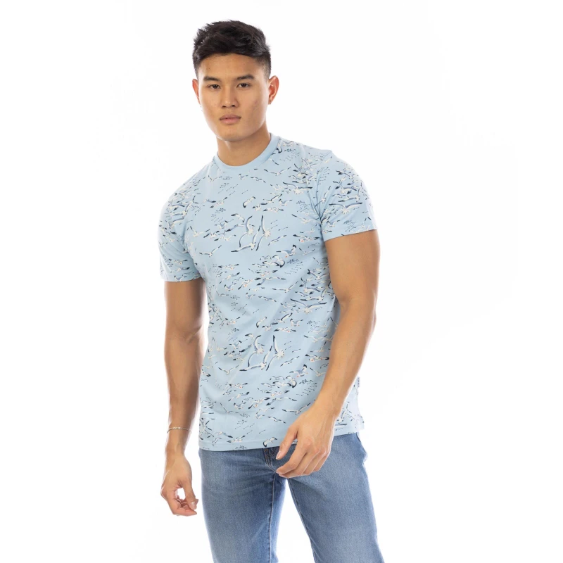 Image of Peter Werth Mens Feather T-Shirt Multi male Large