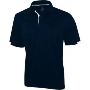 image of Elevate Mens Kiso Short Sleeve Polo (Pack of 2) (M) (Navy)