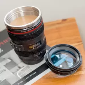 Image of Camera Lens Mug With Lid