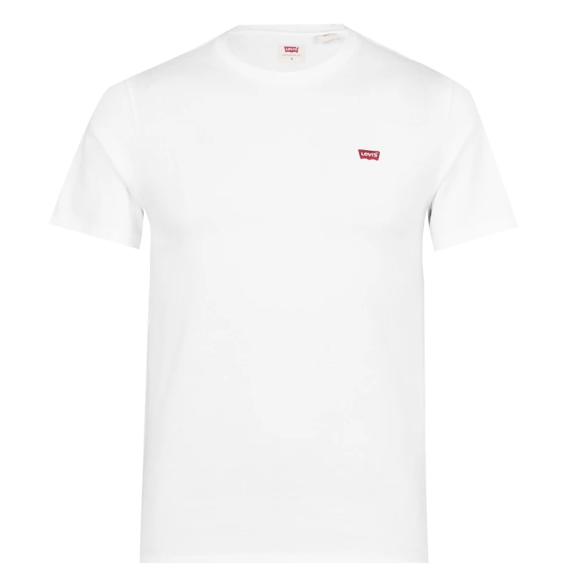 Image of Levis Original Housemark Tee White Male M 202805UK
