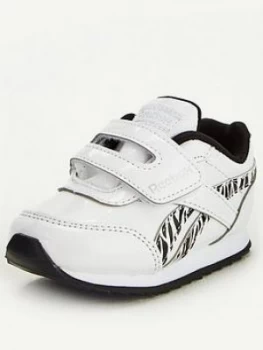 Image of Reebok Royal Zebra Toddler Trainers - White/Black