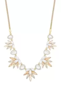 Image of Gold Crystal Golden Shadow Short Necklace
