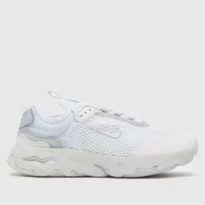 image of Nike White React Live Junior Trainers