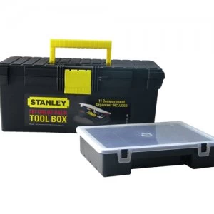 image of Stanley 16" Tool Box with Free Organiser