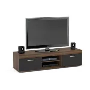 Image of Edgeware tv Unit Walnut & Black