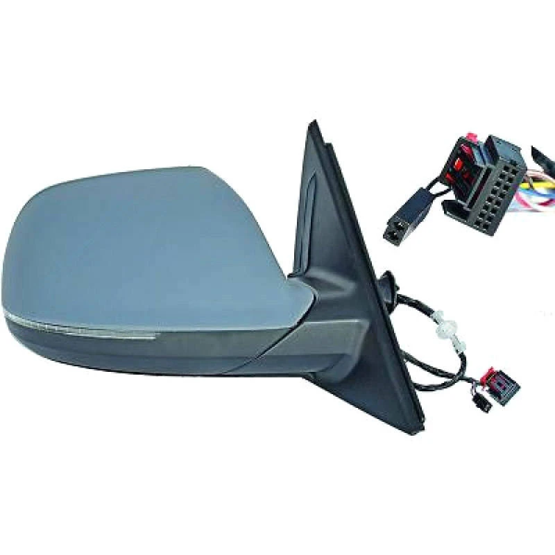 Image of DIEDERICHS 1075224 Wing mirror Right, Complete Mirror, primed, with two plugs Outside Mirror (50)