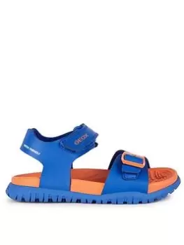 Geox Fusbetto Sandal, Blue, Size 11 Younger