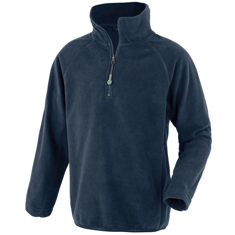 Image of Result Microfleece Top in Navy Size: XS Navy Unisex XS
