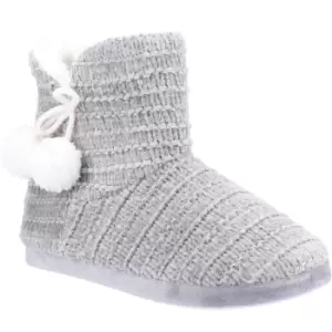 image of Divaz Saturn Knitted Bootie Slipper Grey EU Size Sml