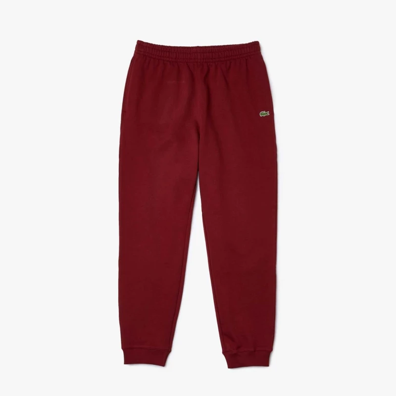 Image of Lacoste Organic Cotton Fleece Joggings Pants - Red Red XS