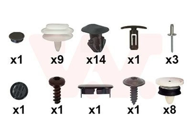 Image of VAN WEZEL Mounting Kit, door VAN WEZEL 4380799