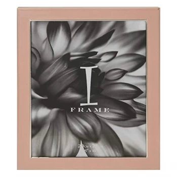 image of 8" x 10" - iFrame Pink Epoxy & Silver Plated Photo Frame