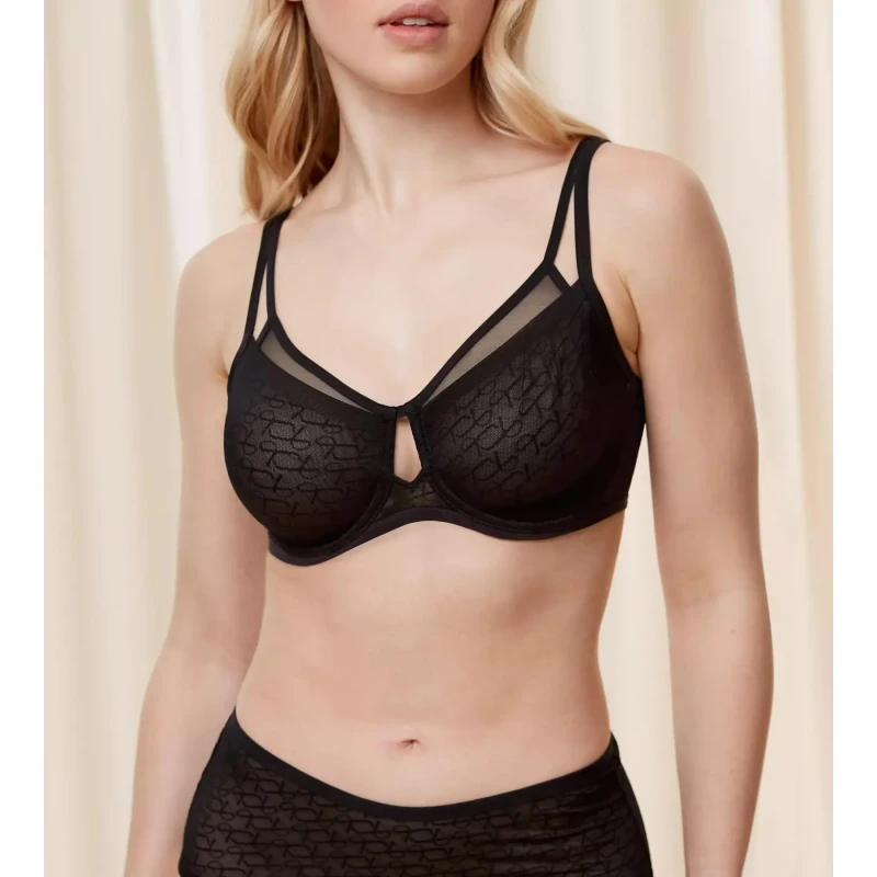 Image of Signature Sheer Recycled Minimiser Bra