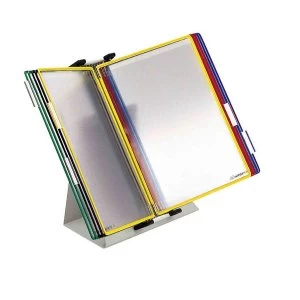 Image of Tarifold Metal Desk Display System A4 with 10 Assorted Pockets, Asstd