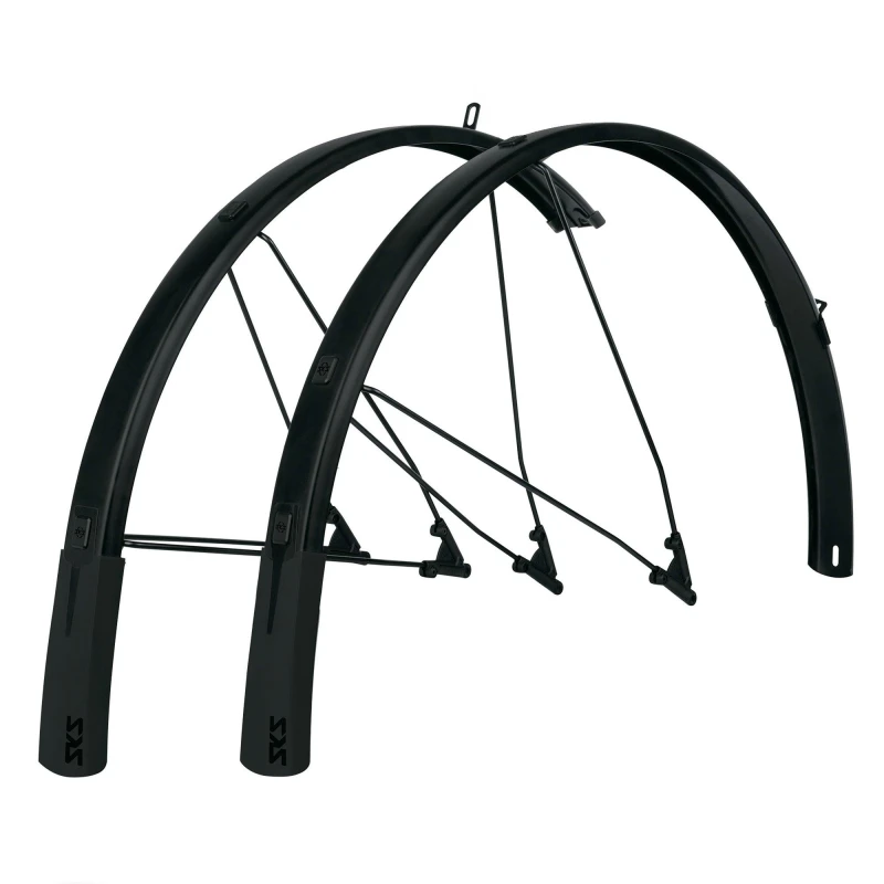 Image of Sks Bluemels Style 28 Mudguard Set 28 46MM BLACK - Cycles UK