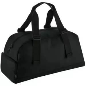 image of Essentials Recycled Holdall (One Size) (Black) - Bagbase