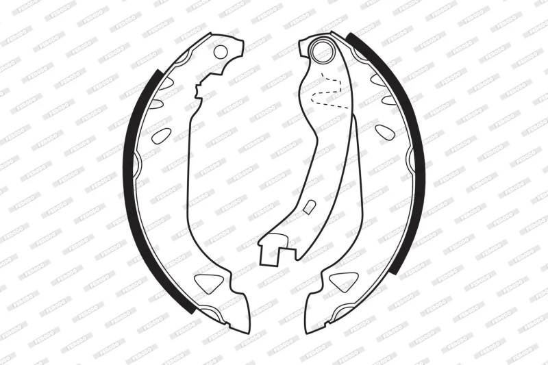 Image of FERODO Brake Shoe Set FERODO FSB263