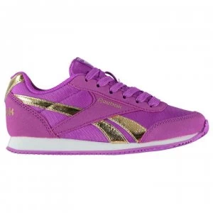 image of Reebok Classic Jogger RS Junior Girls Trainers - Violet/Gold