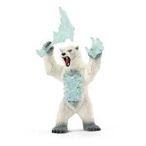 Image of SCHLEICH Eldrador Creatures Blizzard Bear with Weapon Toy Figure