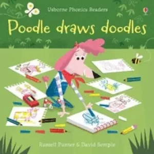 Image of poodle draws doodles