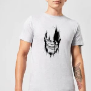 Image of Marvel Avengers Infinity War Thanos Face T-Shirt - Grey - 3XL