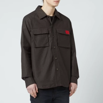 Image of HUGO Mens Ederico Shirt - Charcoal - S