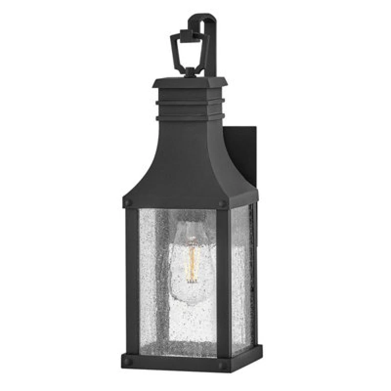Image of Beacon Hill 1 Light Small Outdoor Wall Lantern Museum Black IP44