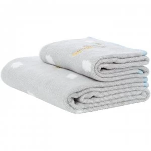 Image of Linea Kids Bath Sheet - Light Grey