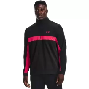 Image of Under Armour Mens Storm Midlayer 1/2 Zip Black Warmup Top M