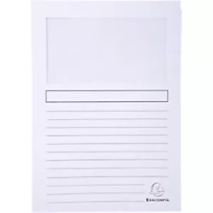 Image of Exacompta Window Folders SUPER A4, White, Pack of 100