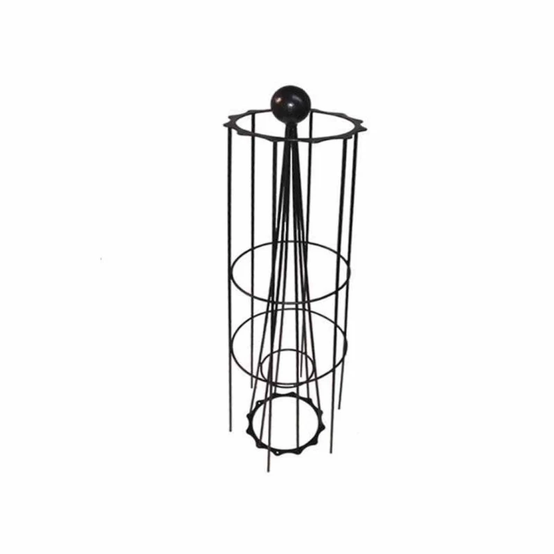Image of Poppy Forge Hampton 8ft Obelisk (Split) - Plant Border Support - H243.8cm -Black in Black Unisex
