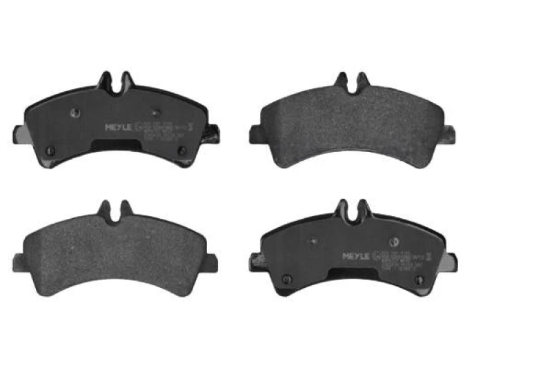 Image of MEYLE 025 292 1720 Brake pad set Rear Axle, prepared for wear warning indicator, Original Quality, with anti-squeak plate Brake Pad Set,disc brake (4