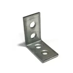 L-Shape Support Metal Narrow Angle Corner Bracket Repair Brace - Size 25x25x15x2mm - Pack of 20