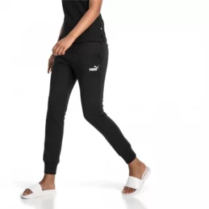 Image of PUMA Essentials Fleece Womens Pants, Cotton Black, size X Small, Clothing