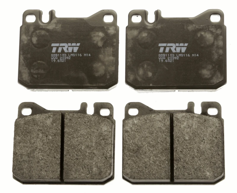 Image of TRW GDB1103 Brake pad set prepared for wear warning indicator Brake Pad Set,disc brake (402)