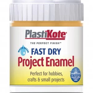 Image of Plastikote Fast Dry Enamel Paint Sunshine Yellow 59ml
