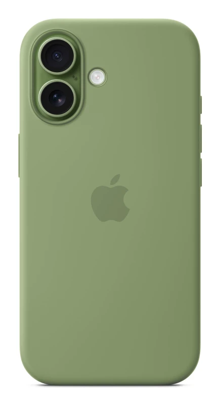 Image of Apple iPhone 17 Silicone Case with MagSafe for iPhone 17 - Light Moss