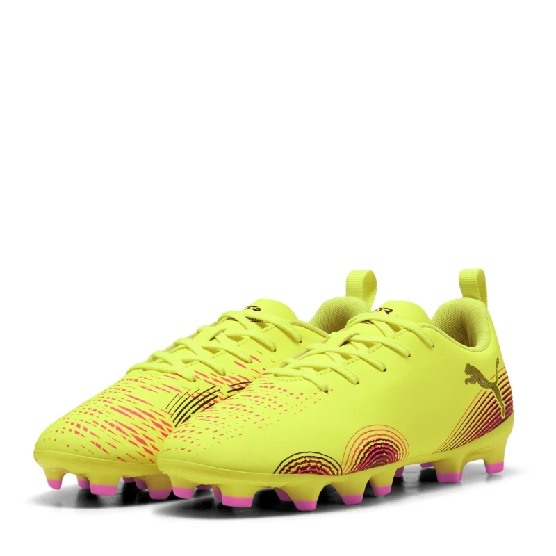 Image of Puma FUTURE 8 PLAY Juniors Artificial Ground Football Boots Yellow/Black male 3 (35.5)