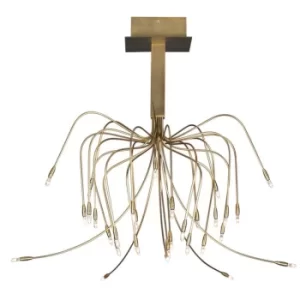 Vermicell Semi Flush Light Bronze