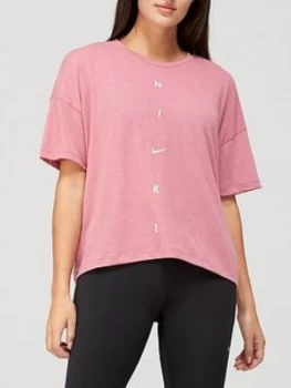 Image of Nike Training Pro Oversized T-Shirt - Pink