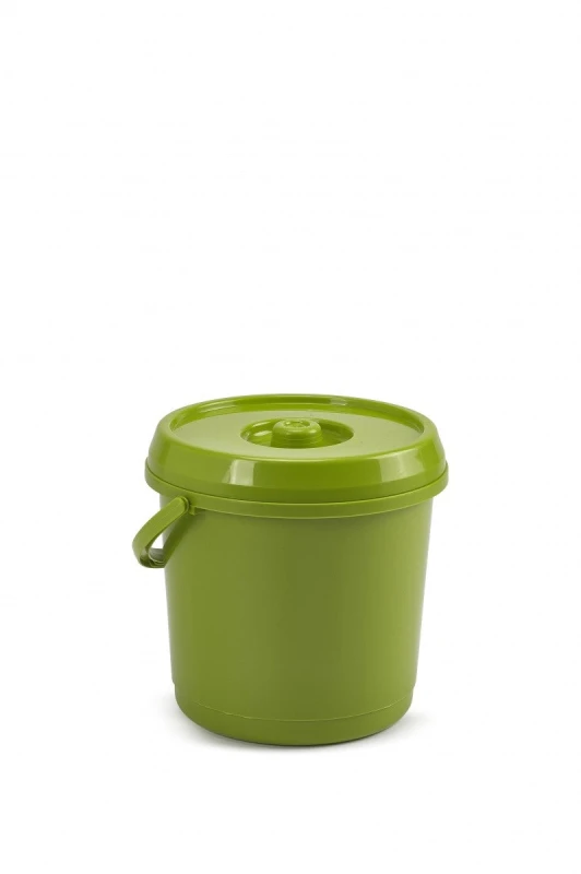 Image of Whitefurze 14L Bucket & Lid, Green