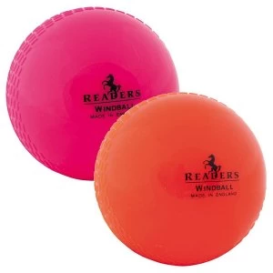 Image of Readers Windball Training Cricket Ball Orange Mens
