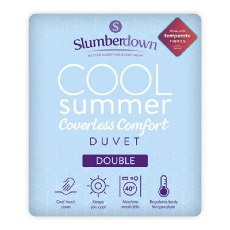 Image of Slumberdown Slumberdown Cool Summer Temperature Regulating Coverless Duvet in Blue Size: King Blue King Unisex 5012924073911