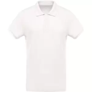 image of Kariban Mens Organic Pique Polo Shirt (XXL) (Cream)