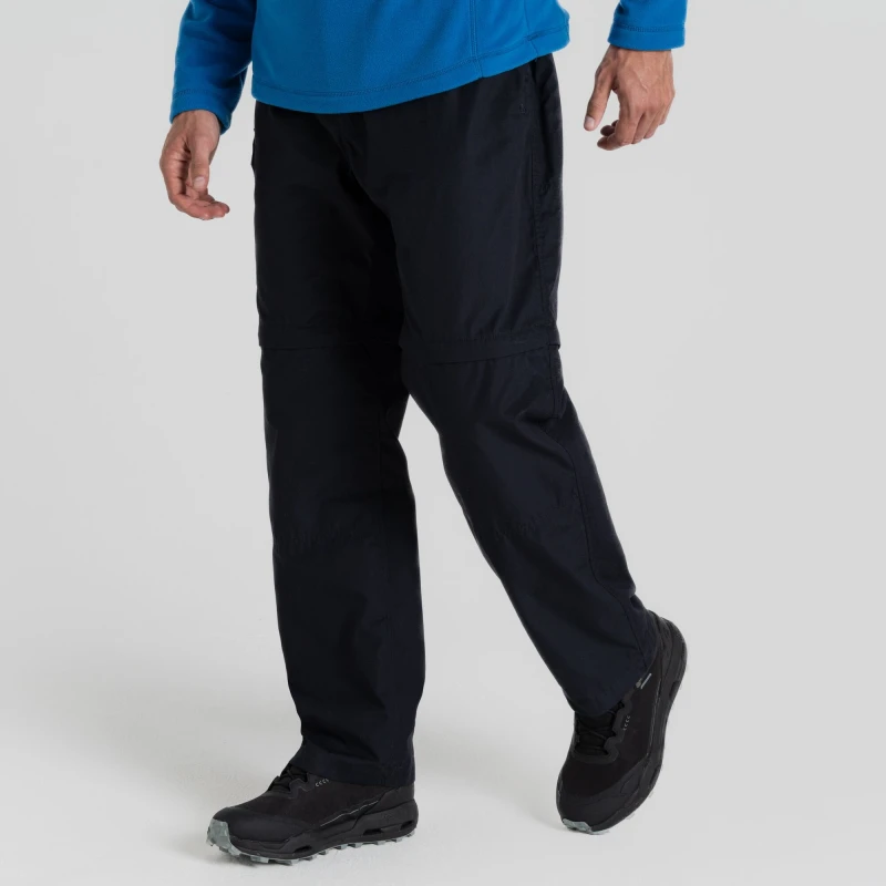 Image of Craghoppers Craghoppers Men Kiwi Convertible Trousers in Dark Navy Size: 30R Dark Navy 30R Male 5063260101318