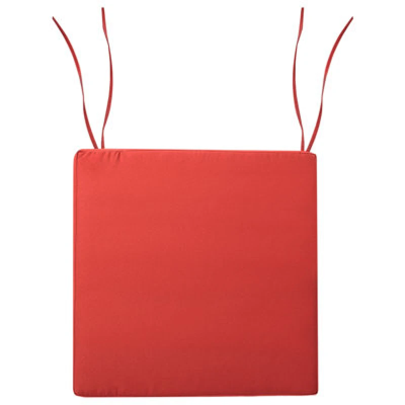 Image of Beliani Garden Chair Cushion Sassari Premium 46 X 46cm Red