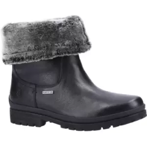 Image of Hush Puppies Womens Alice Slip On Leather Mid Height Boots UK Size 5 (EU 38)