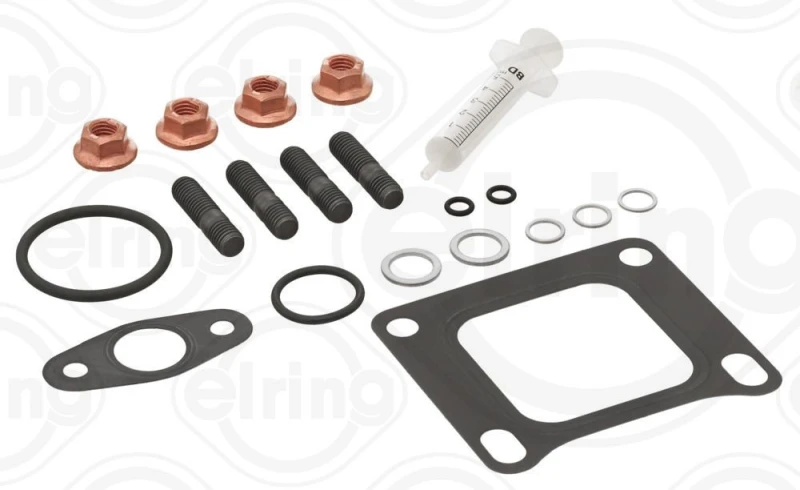Image of ELRING 822.510 Mounting Kit, charger with gaskets/seals, with bolts/screws Mounting Kit,charger (2420)