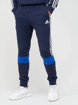 Image of adidas Colourblock Pants - Navy/White, Size L, Men